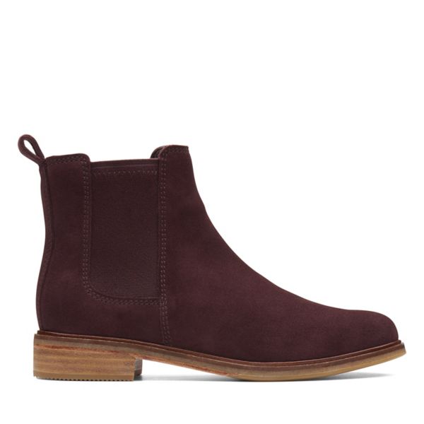 Clarks Womens Clarkdale Arlo Ankle Boots Burgundy | USA-2489576
